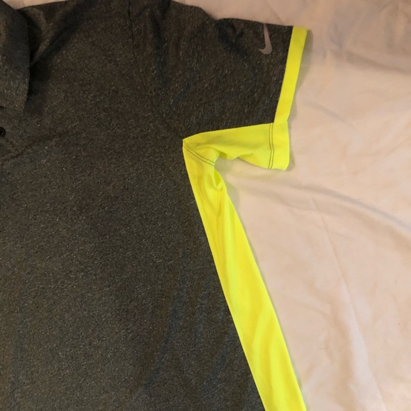 Nike Golf Tour Performance Dri- Fit Polo Gray Gree - Picture 3 of 8